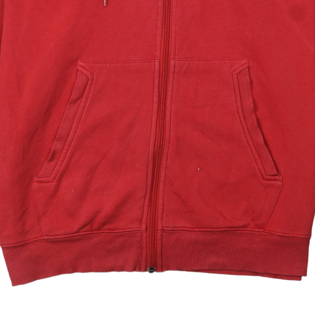 Under Armour Men's Red Full Zip Hoodie Medium WRU Rugby Fleece