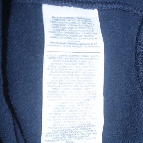 Nike Men's Blue Pullover Hoodie 2XL Fleece Sportswear