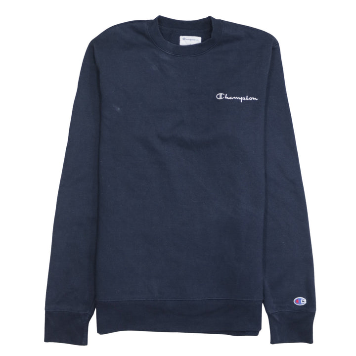 Champion Men's Blue Small Pullover Crew Neck Sweatshirt