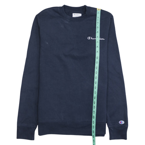 Champion Men's Blue Small Pullover Crew Neck Sweatshirt