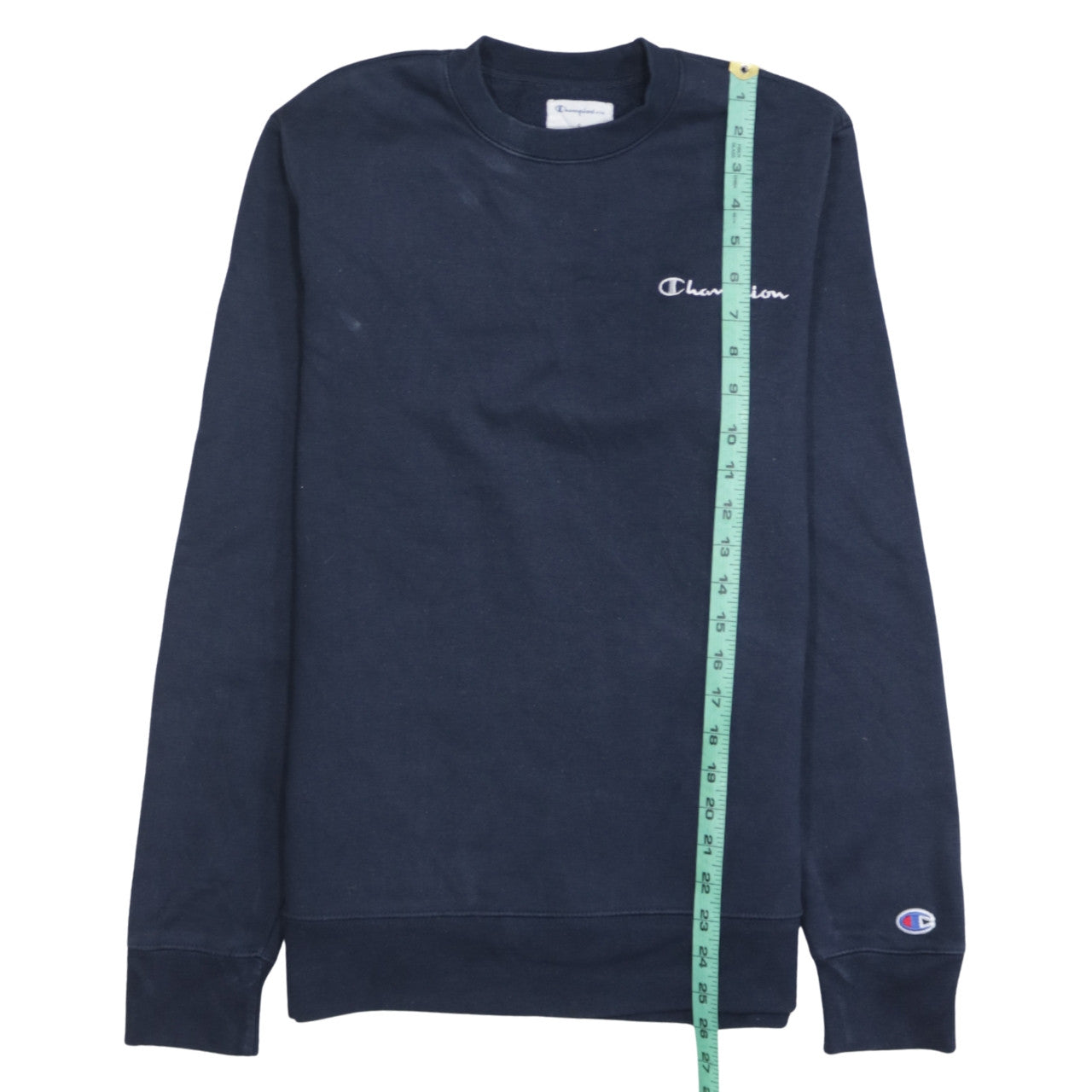 Champion Men's Blue Small Pullover Crew Neck Sweatshirt