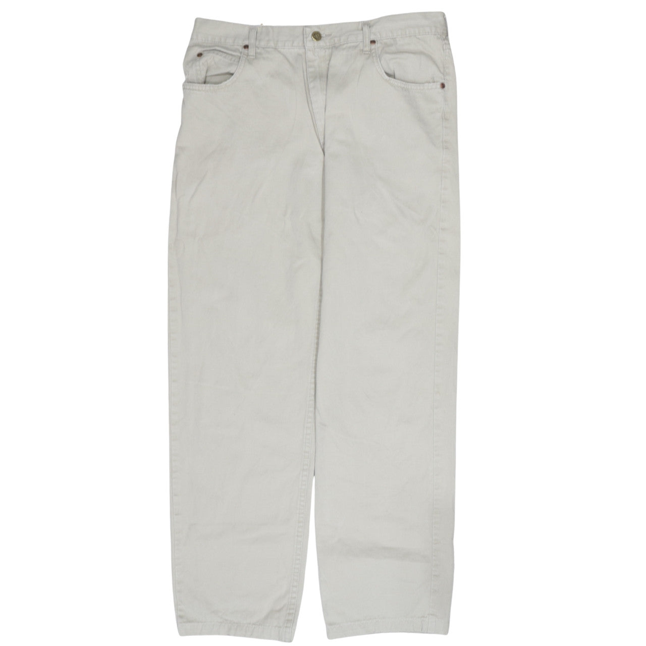 Lee Men's Beige Cotton Chino Trousers 36x34 Regular Fit