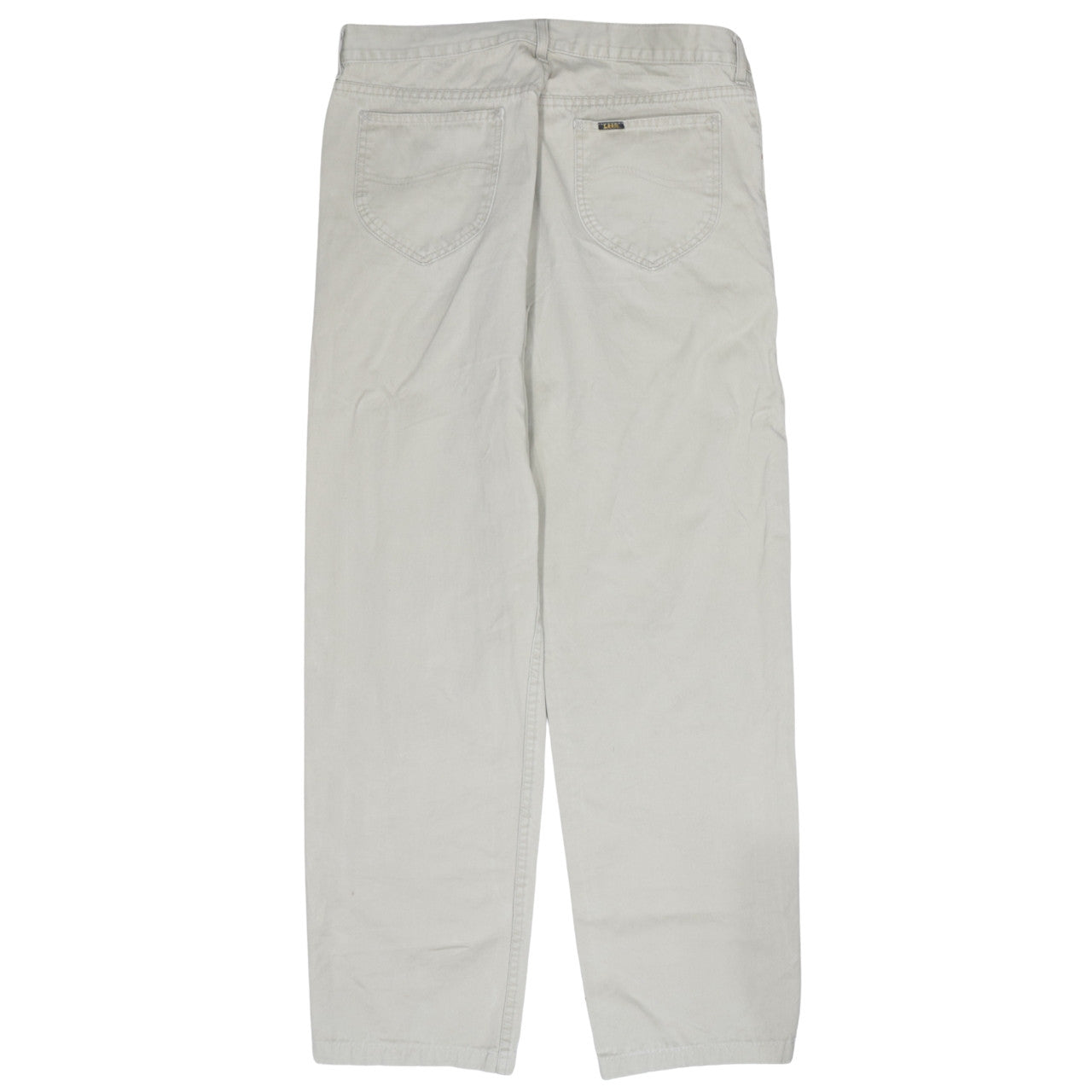Lee Men's Beige Cotton Chino Trousers 36x34 Regular Fit
