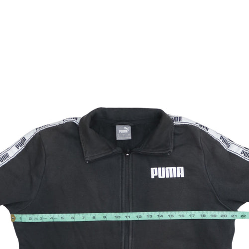 Puma Men's Black Small Full Zip Track Sweatshirt Jacket