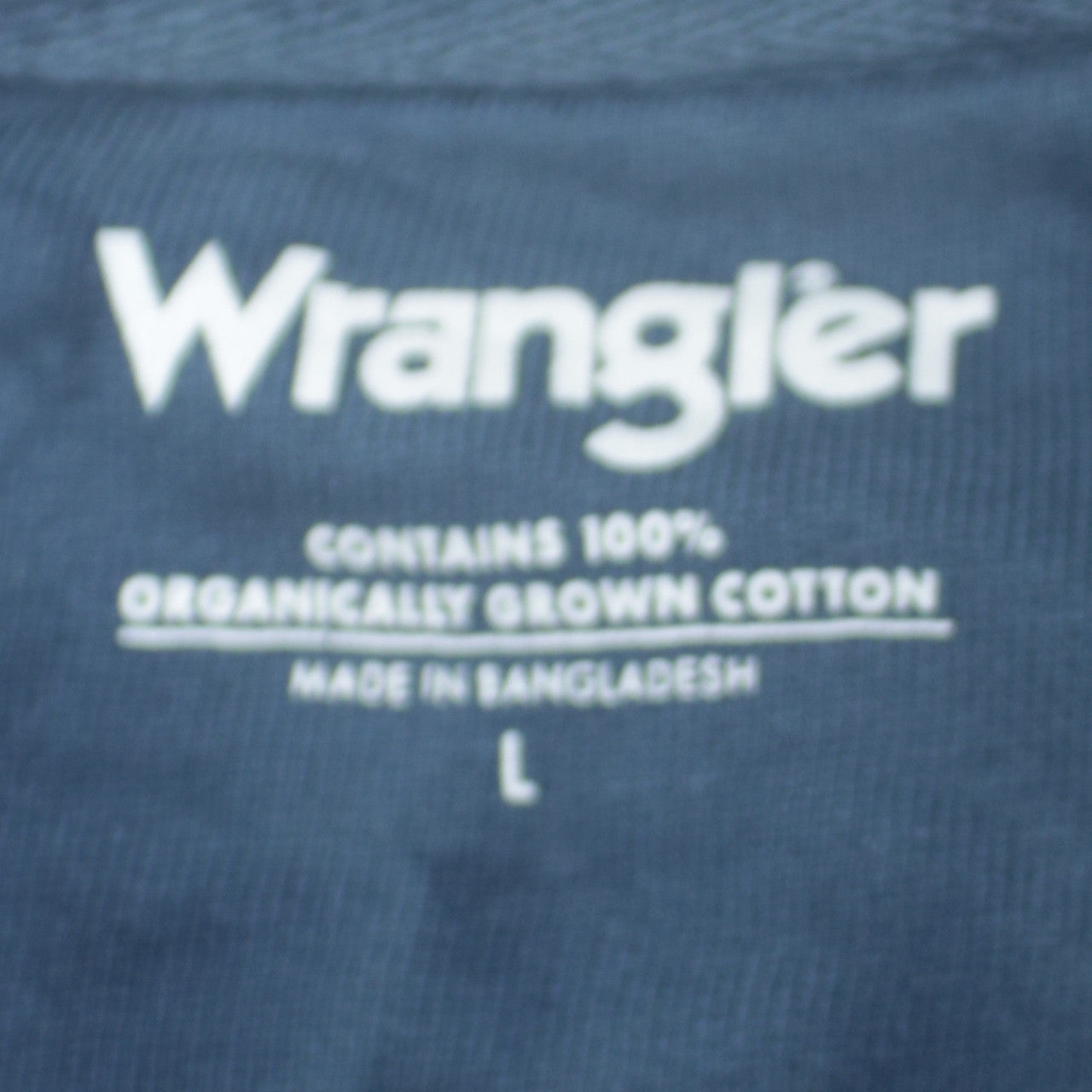 Wrangler Men's Blue Tie-Dye Cotton Crew Neck Sweatshirt L