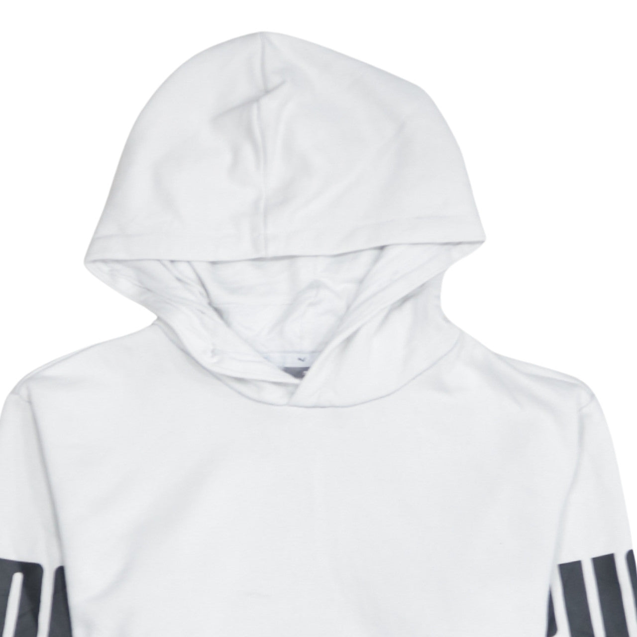 Puma Boys White and Black Pullover Hoodie Size 13-14 Years Colourblock
