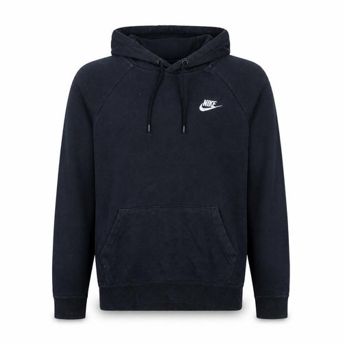 Nike Men's Black Pullover Hoodie Small Fleece Logo Sportswear