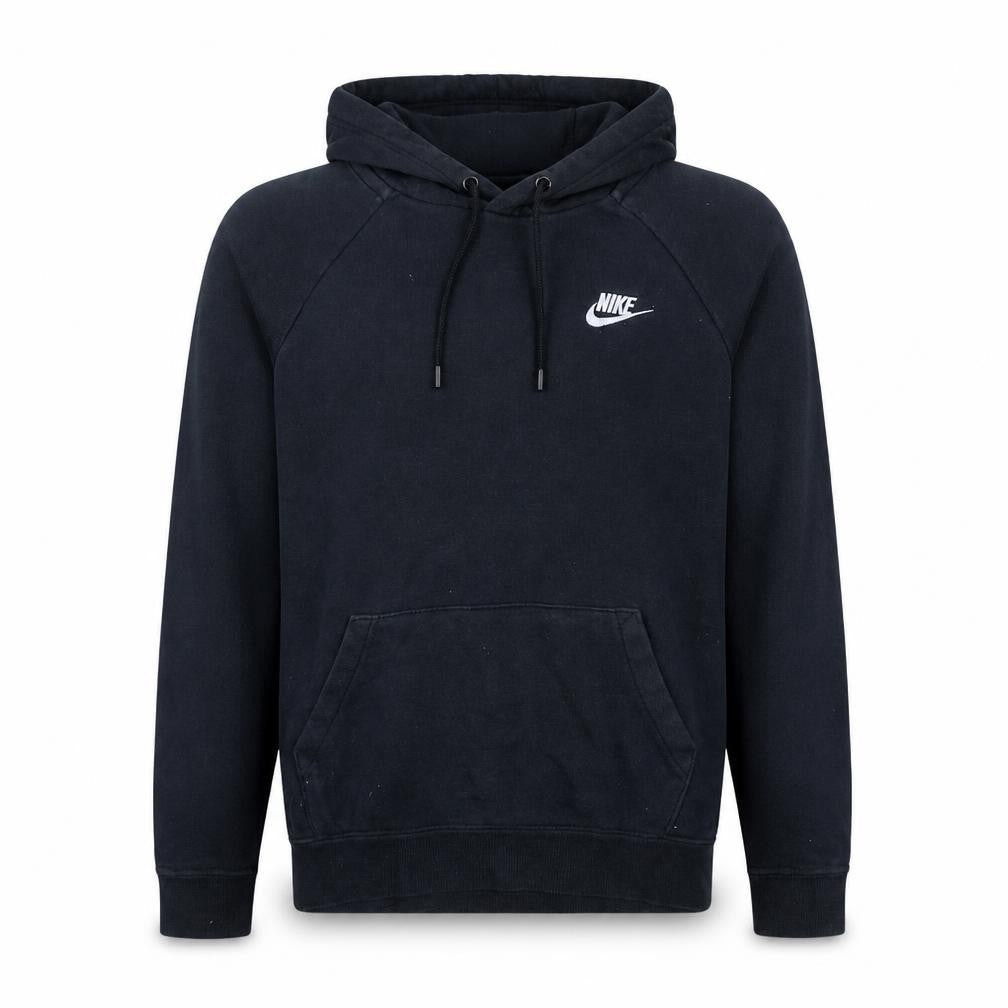 Nike Men's Black Pullover Hoodie Small Fleece Logo Sportswear