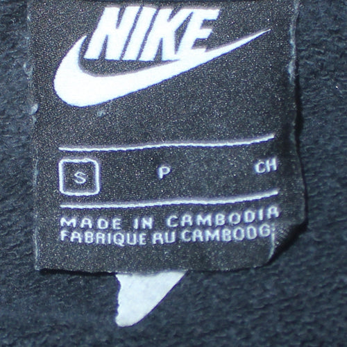 Nike Men's Black Pullover Hoodie Small Fleece Logo Sportswear