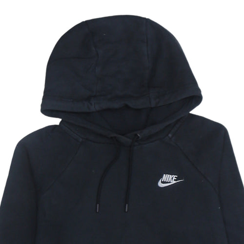 Nike Men's Black Pullover Hoodie Small Fleece Logo Sportswear