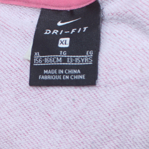 Nike Teens Pink Dri-FIT Full Zip Hoodie XL 13-15yrs