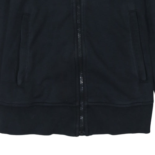 Adidas Womens Black XS Full Zip Hoodie Sweatshirt Classic Style