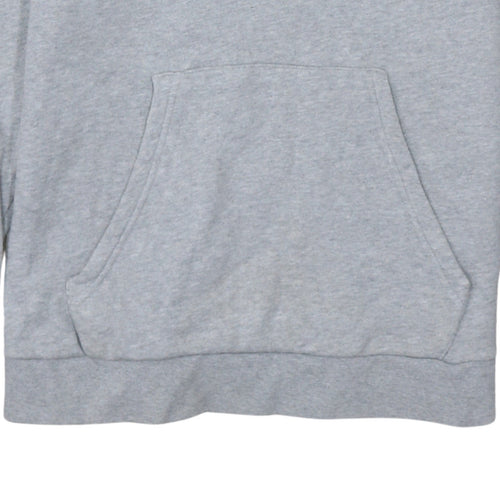 Adidas Women Grey Hoodie UK 18 Pullover Hooded Sweatshirt