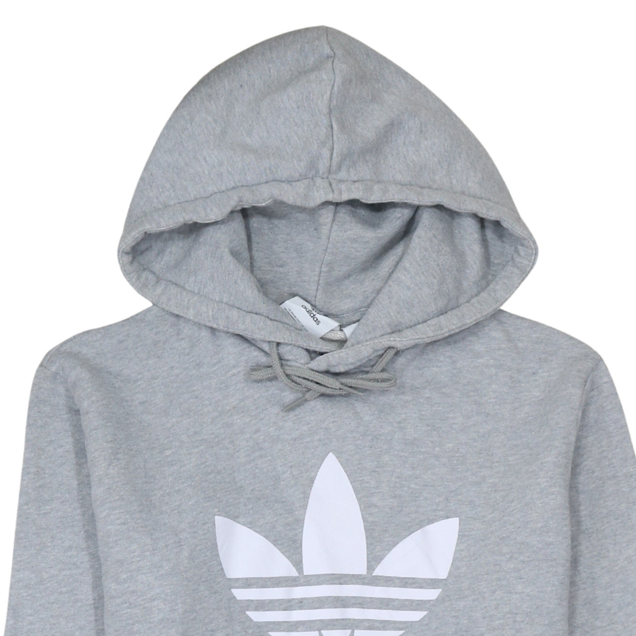 Adidas Women Grey Hoodie UK 18 Pullover Hooded Sweatshirt