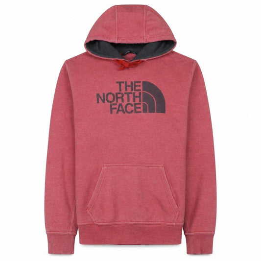 Front view of The North Face Men's Red Pullover Hoodie Small Regular Fit Outdoor