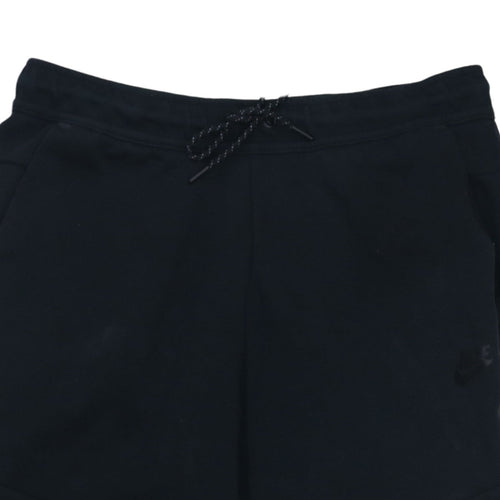 Nike Men’s Black Jogger Trousers Size M Cotton Blend Tapered Fit