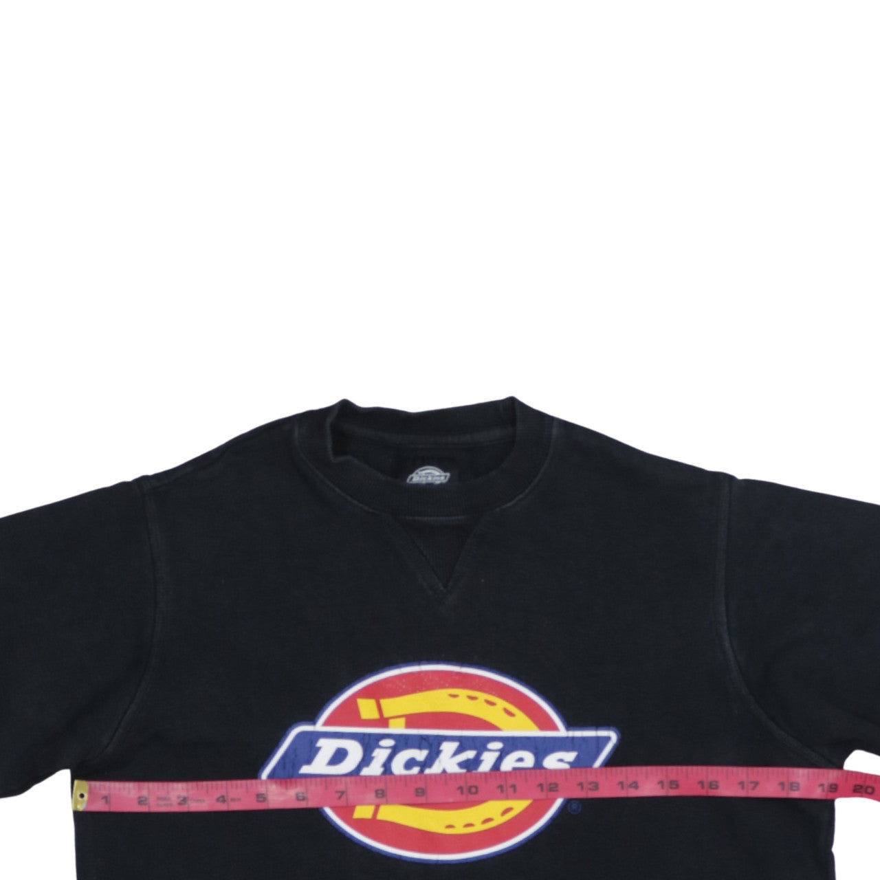 Dickies Men's Black Small Pullover Sweatshirt Crew Neck Logo