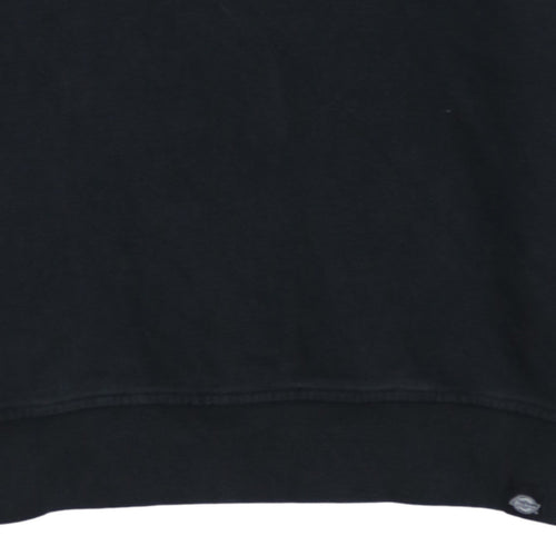 Dickies Men's Black Small Pullover Sweatshirt Crew Neck Logo