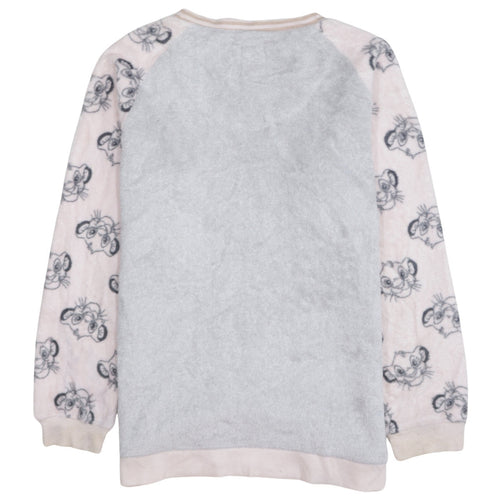 Love to Lounge Disney Simba Grey Fleece Pyjama Top Women’s Size 10-12