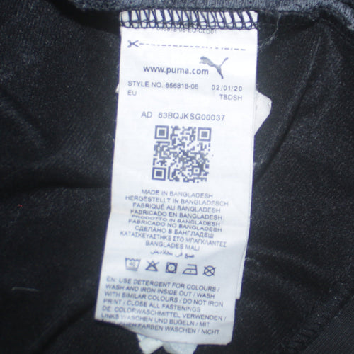 Puma Men's Black Small Full Zip Sweatshirt Track Jacket