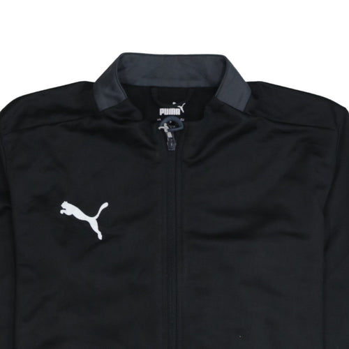 Puma Men's Black Small Full Zip Sweatshirt Track Jacket