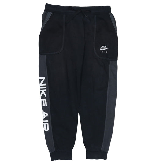 Nike Air Men's Black Fleece Jogger Trousers Size L