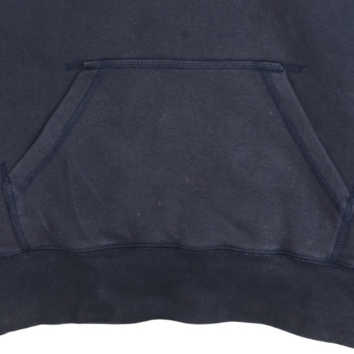 Nike Men's Blue Pullover Hoodie Sweatshirt with Logo Size M