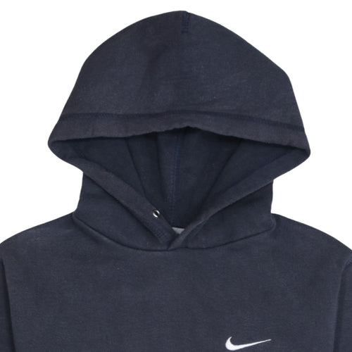 Nike Men's Blue Pullover Hoodie Sweatshirt with Logo Size M