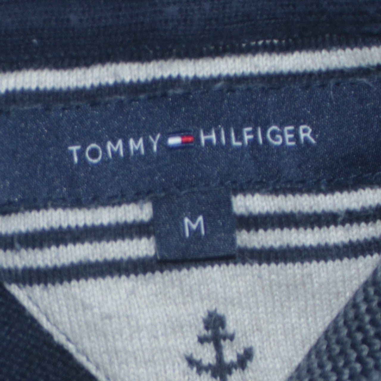 Tommy Hilfiger Men's Blue Cotton Shawl Collar Pullover Jumper M
