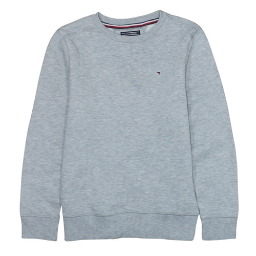 Tommy Hilfiger Boys Grey Sweatshirt Size 152 Cotton Blend Crew Neck