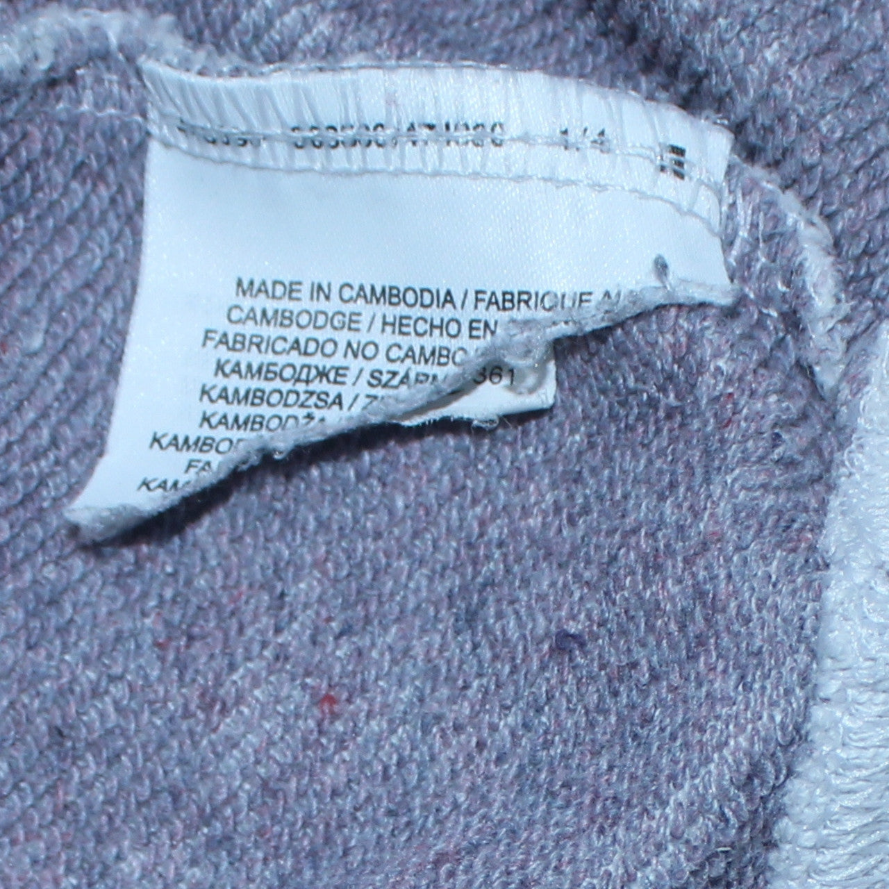 Nike Women White Cropped Pullover Sweatshirt Medium