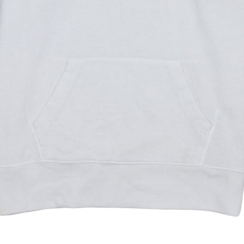 Levi's Men's White Pullover Hoodie Medium Graphic Logo Sweatshirt