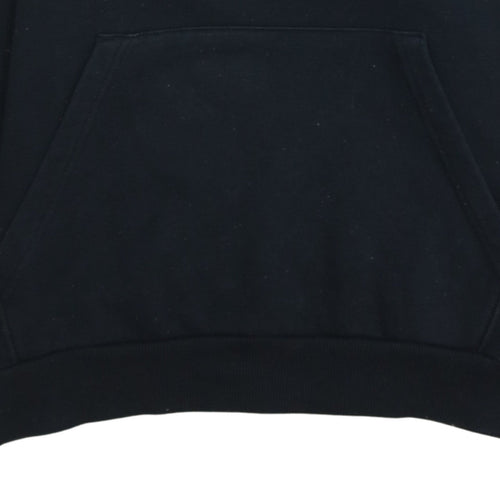 Adidas Boys Black 13-14 Years Pullover Hoodie Essentials 3-Stripes