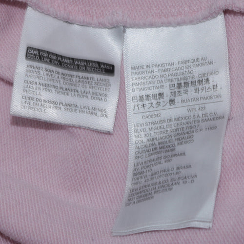 Levi's Womens Pink Crew Neck Pullover Sweatshirt Size M