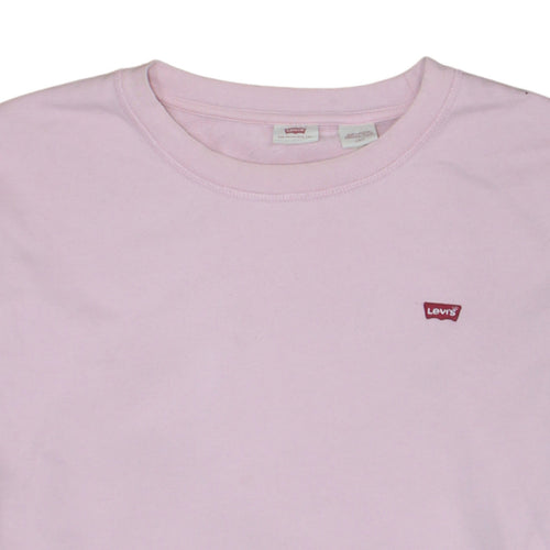 Levi's Womens Pink Crew Neck Pullover Sweatshirt Size M
