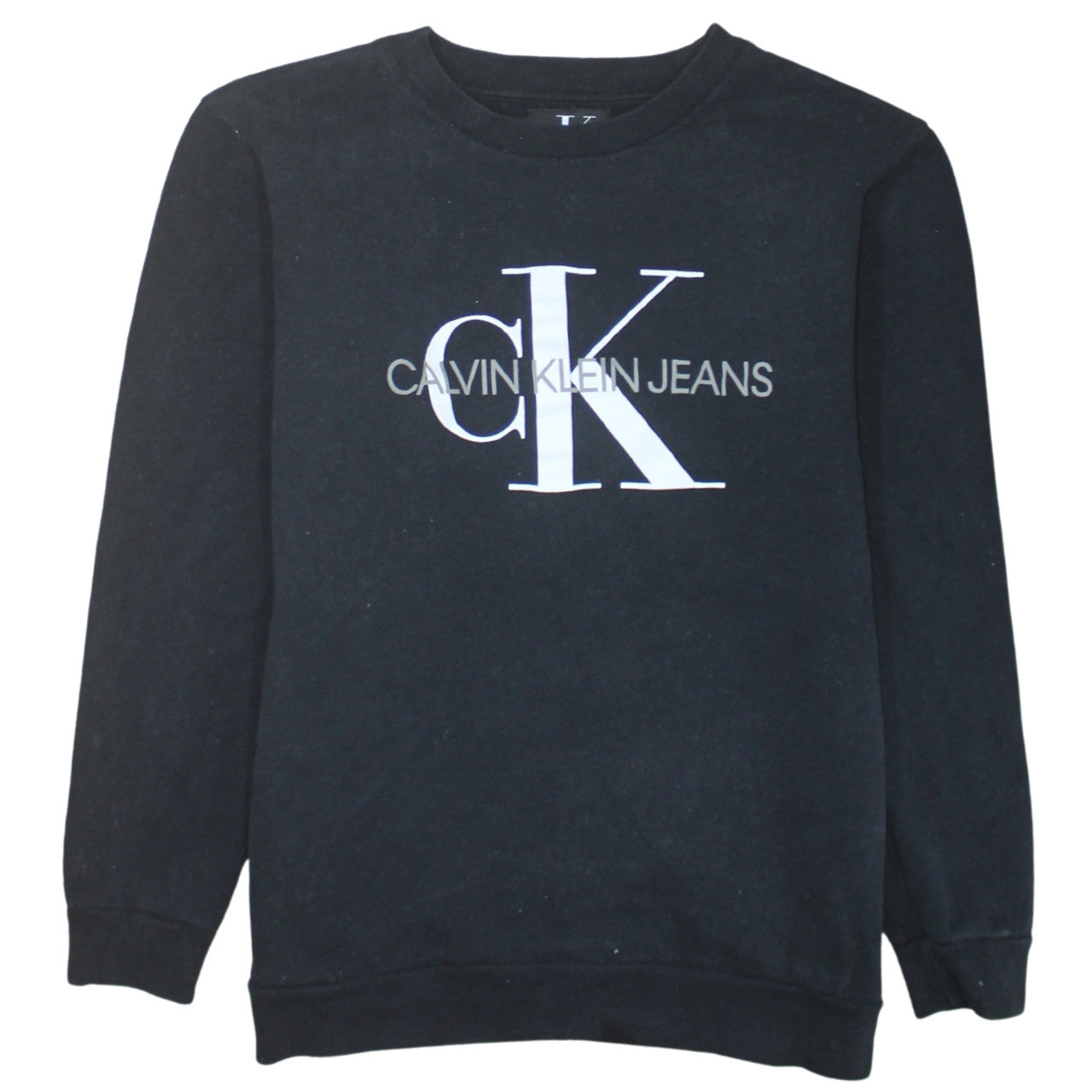 Calvin Klein Jeans Men's Black Graphic Logo Sweatshirt Size S