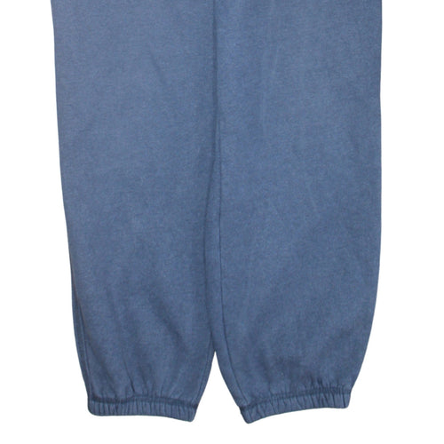 Nike Men Blue Fleece Jogger Sweatpants L Elastic Waist Activewear