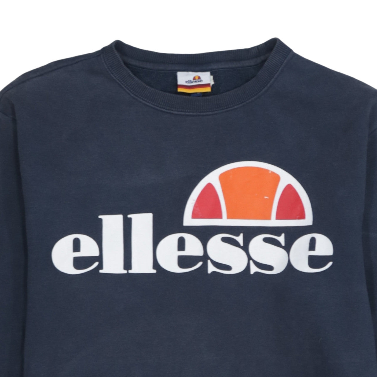 Ellesse Men's Blue Logo Crew Neck Pullover Sweatshirt UK M