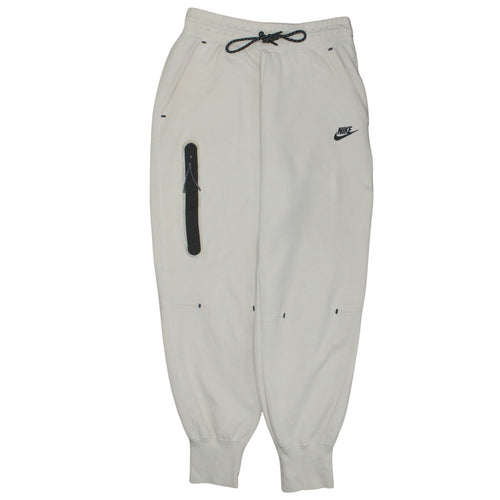 Nike Men's Beige Small Jogger Trousers Cotton Blend Activewear