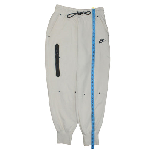 Nike Men's Beige Small Jogger Trousers Cotton Blend Activewear