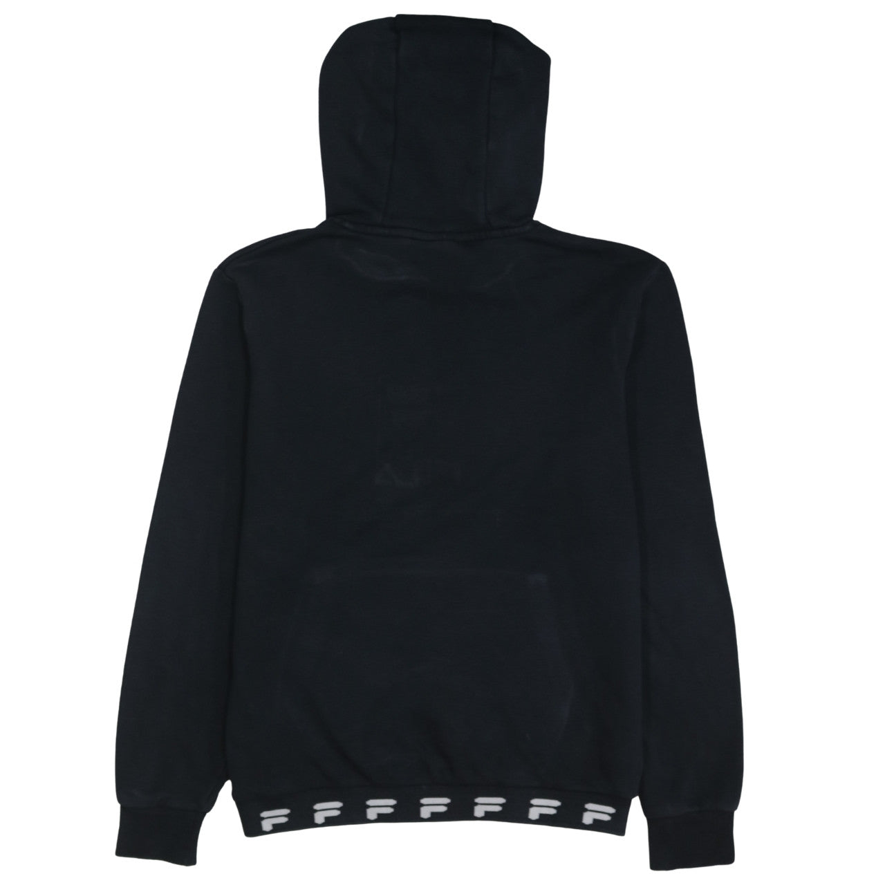 FILA Men's Black XS Pullover Hoodie Embroidered Logo Cotton Blend