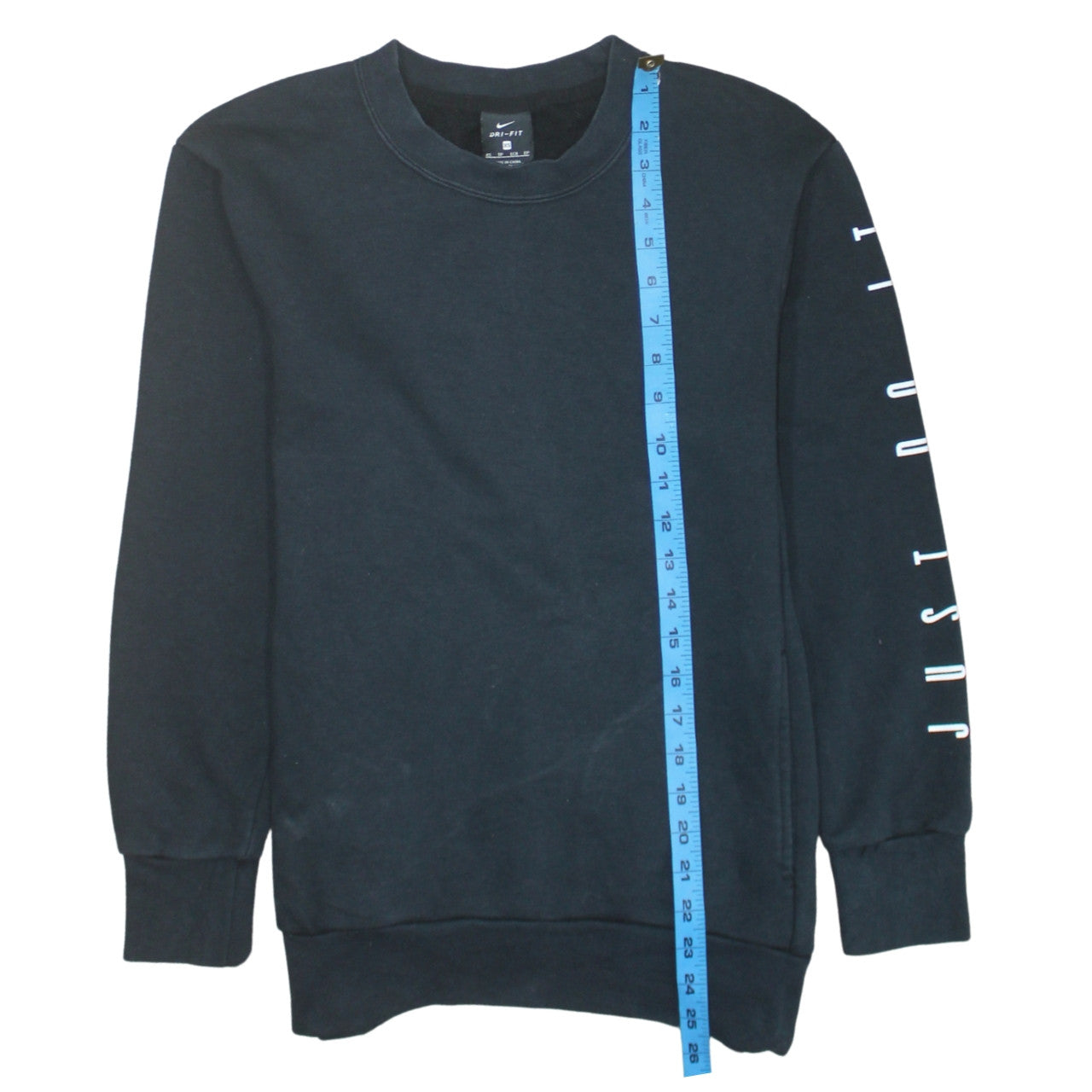Nike Men's Black Dri-FIT XS Crew Neck Pullover Sweatshirt Just Do It