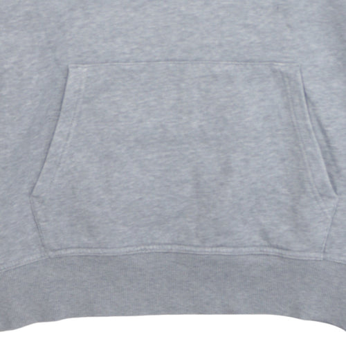 Gant Men's Grey XL Pullover Hoodie with Embroidered Logo