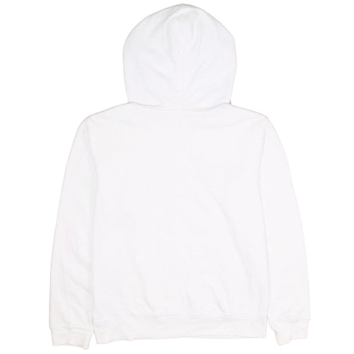 Champion Boys White Pullover Hoodie Size L Embroidered Logo Cotton Blend