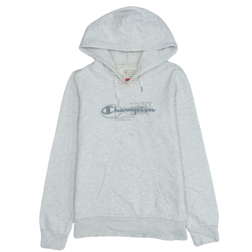 Champion Men's Grey Heritage Fit Hoodie M Pullover Logo Fleece
