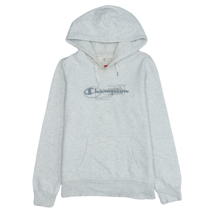 Champion Men's Grey Heritage Fit Hoodie M Pullover Logo Fleece