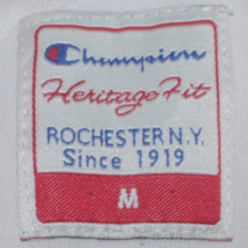 Champion Men's Grey Heritage Fit Hoodie M Pullover Logo Fleece