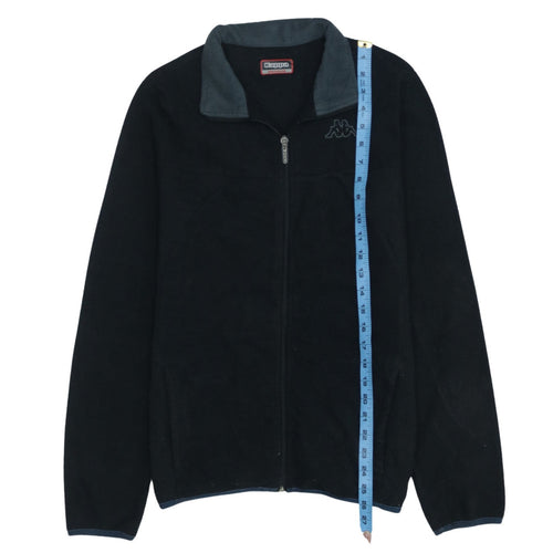 Kappa Women’s Black Fleece Full Zip Jacket Size M Sportswear