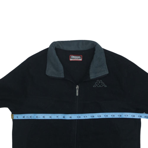 Kappa Women’s Black Fleece Full Zip Jacket Size M Sportswear