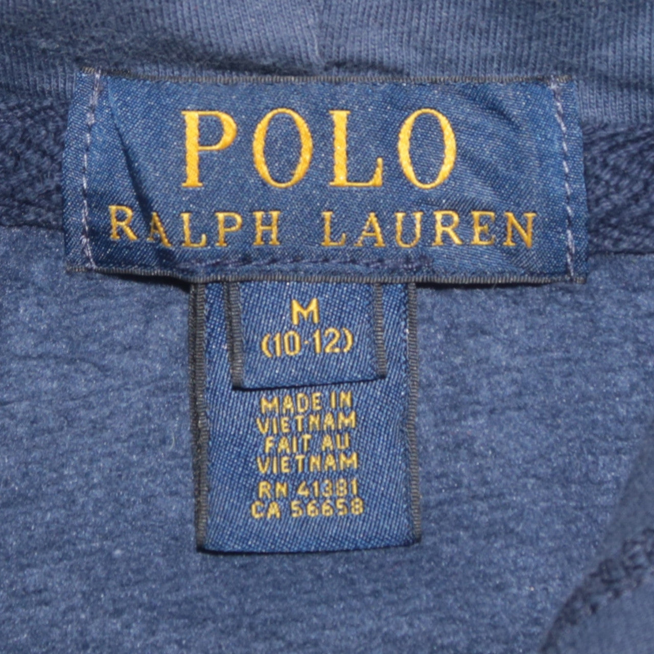Polo Ralph Lauren Teens Blue Full Zip Hoodie M (10-12) Nautical Anchor Print